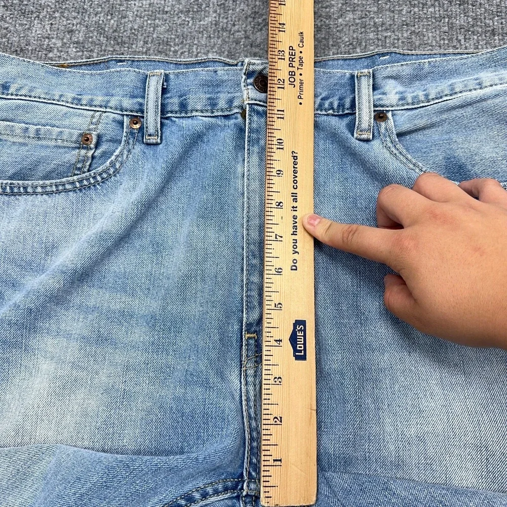 Levis 505 Jeans Mens 38x30 Regular Straight‎ Light Wash Denim